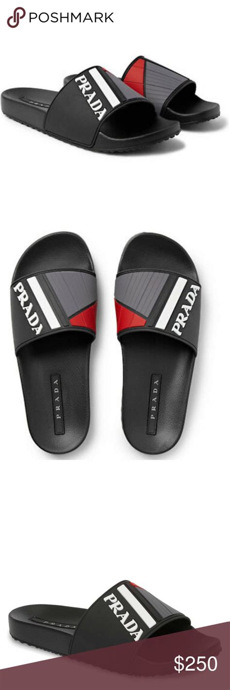 prada men's slides|prada flip flops men's.